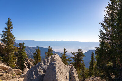 Distant Owens Valley from a saddle on the Pacific Crest Trail.