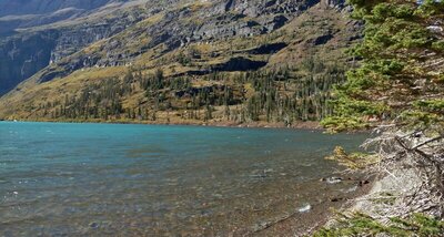 Beautiful, turquoise Helen Lake.