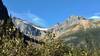 A good view of Old Sun Glacier (center left), when zooming in.